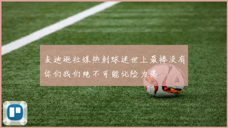 麦迪逊社媒热刺球迷世上最棒没有你们我们绝不可能化险为夷
